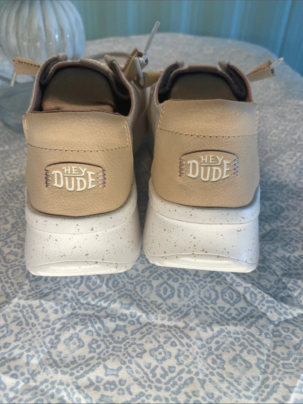 Hey Dude Wendy PeaK WOVEN Slip-On Sneakers in Natural NWT size 10